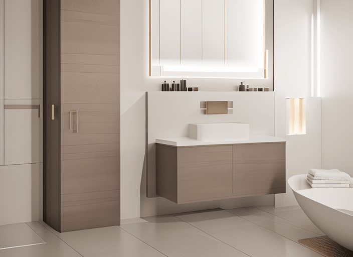 contemporary bathroom vanity units